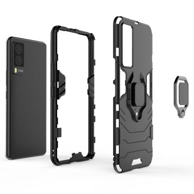 China Shockproof for VIVO V21E 5G Shockproof Magnetic Ring Stand Cover Case for sale