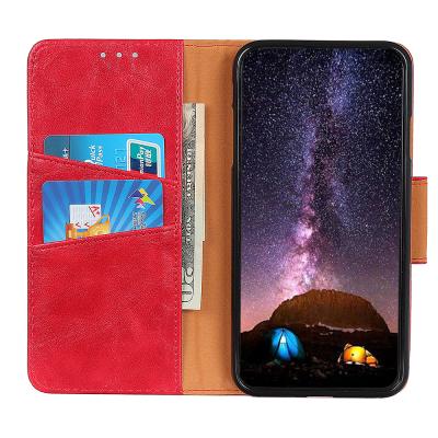 China Crazy Horse PU Leather Flip Wallet Case For ONEPLUS NORD N200 5G Shockproof Pattern With Stand Card Slots for sale