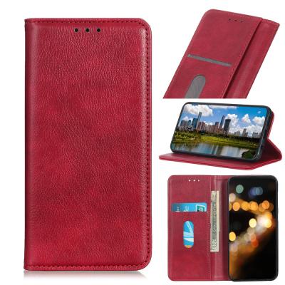 China PU Leather EDGE Flip Wallet Case For Motorola MOTO shockproof lychee 20 2021 with holder card slots for sale