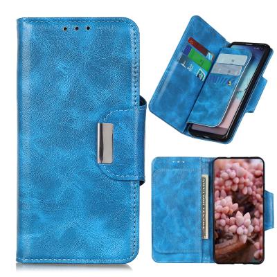 China Crazy Horse Pattern Shockproof PU Leather EDGE 20 Flip Wallet Case For Motorola MOTO With Holder 6 Card Slots for sale