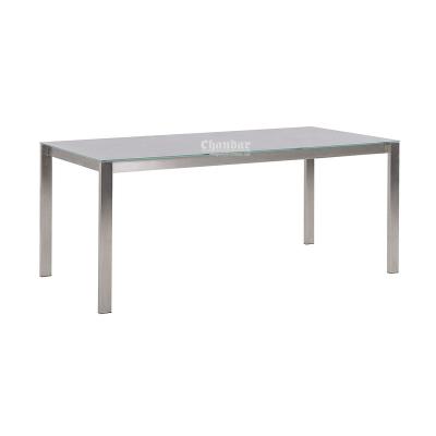 China Modern luxury design gray agglomerated stone dining table for sale