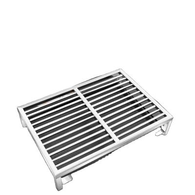 China Durable plastic tray stainless steel dog toilet mat stainless steel mat non-slip double slide design tray partition factory price for sale