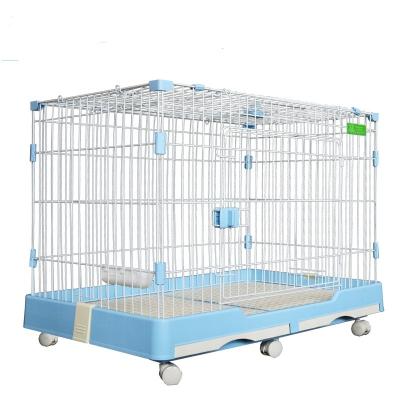 China Breathable Small And Medium Dog Room With Toilet Teddy Dog Cat Cage Rabbit Cage Villa Isolation Barrier Small Dog Cage for sale