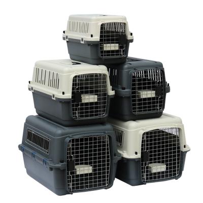 China Best Selling Viable Big Dog Cage Small Dog Travel Carrier Small Flight Plastic Animal Pet Carrier For Sale Outdoor for sale