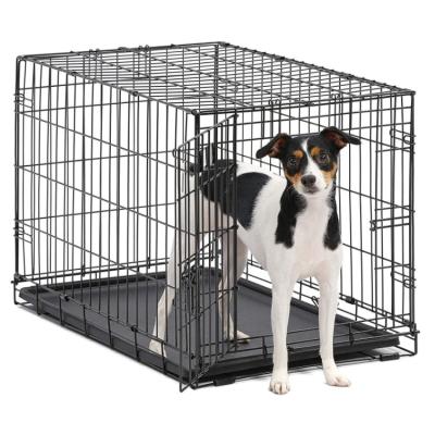 China Large Metal Dog Cage Kennel Cage Kennel Crate Metal Cheap Pet Kennel Crate Foldable Windproof Wire for sale