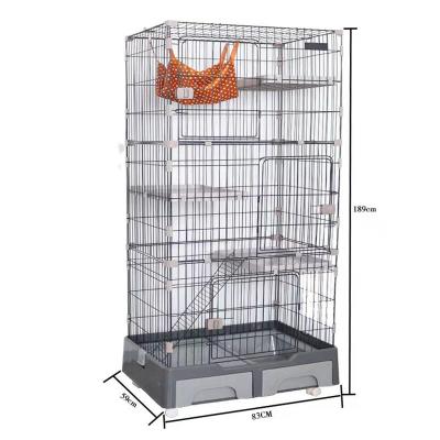 China Cat Park High Quality Pet Cat Stocked Cage For Veterinarians In Three Layers Of Four Stacks Of Breathable Cat Cages for sale