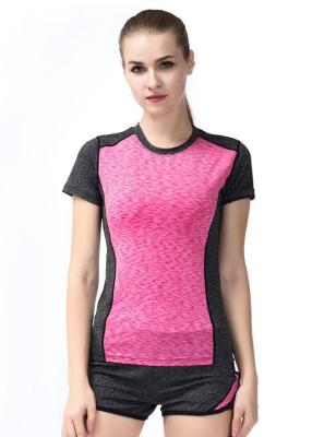 China Highly Absorbent Womens Running Tops Cool Feeling Fabrics For Autumn / Summer for sale