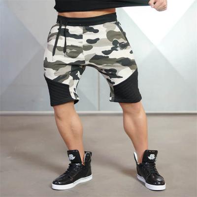 China Canvas Fabric Type Mens Fitness Shorts , Mens Jogger Shorts With Side Pockets for sale