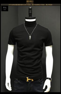 China Cuello para hombre del cuello de las camisetas de algodón O del color llano diseñado con la línea fuerte del cuello en venta