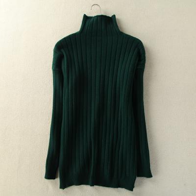 China Autumn / Winter Womens Knit Sweater Long Turtle Neck Anti Shrink Featuring for sale