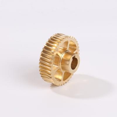 China Custom made cnc aluminum gearGuangzhou precision turbinebrass turbine parts for sale