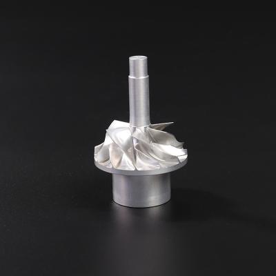 China Four-axis Aluminum Five-axis CNC Parts Precision Impeller Machining Parts for sale