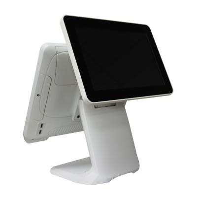 China 15 Inch Dual Touch Screen Portable POS Terminal Bill Payment Machine 15 Inch Screen POS Desktops for sale