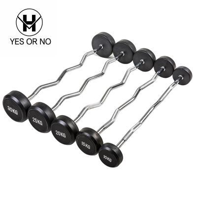 China Hot Rubber Coated Gym Tour Durable 2021 Powerlifting Barbell Head for sale