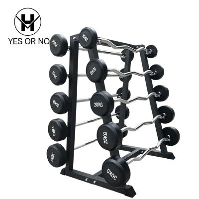 China China Wholesale Durable Fitness Equipment Fixed EZ Straight Loop Rubber Barbell for sale