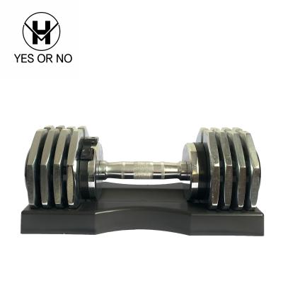 China Easy Assemble Free Weight Barbell 5Lb-52.5Lb Gym Dumbbell Set Training Equipment Exercise Strength Core Quick Adjustable Dumbbell for sale