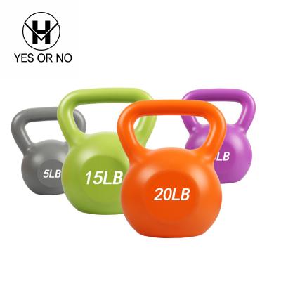 China Eco-friendly colorful kettle bell PU environmental kettle bell for sale for sale