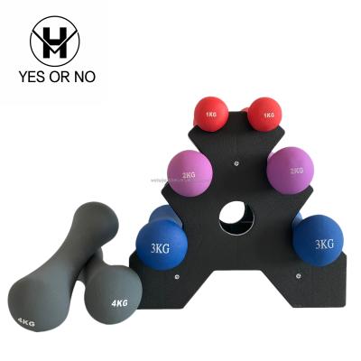 China Eco-friendly Gym Workout Hot Sale Colorful Sports Weight Fitness Training Vinyl Dumbbell Set for sale