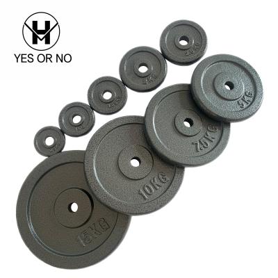 China Factory Direct Sale Universal Barbell Dumbbell Plate Weightlifting Rubber Weight Plate Various Cast Iron Weight Plate for sale