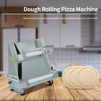 China food & Beverage factory low price southstar pizza dough estiradora de masa Para dough stretching countertop dough pizza roll sheeter machine for sale