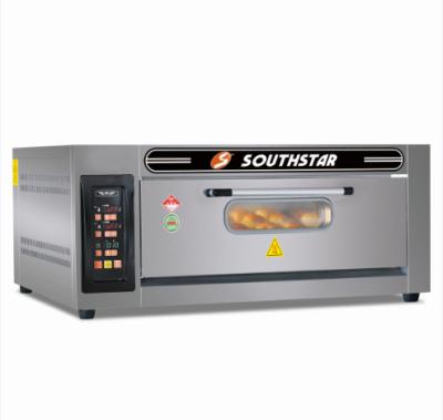 China Multifunctional 1 Deck 2 Bread Baking Machine Factory Sale Arab Single Electric Chicken Trays Rotisserie Bread Bakery Machine Bread Baking Ovens for sale