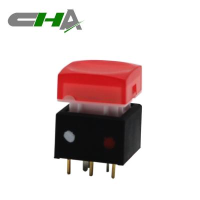 China RGB full color LED 3v 6mm illuminated momentary push button switch C3026-3M for sale