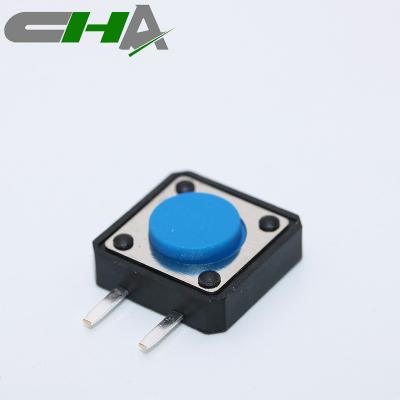 China Plastic+Metal CHA CTSL-2 4 pin micro smd detector tact switch contact 12 tact X12 on-off switch for sale