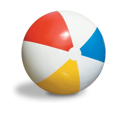 China Sports Toy Inflatable 50CM Beach Ball Swimming Pools Air Floating Logo Party Color Beach Ball and Custom White for sale