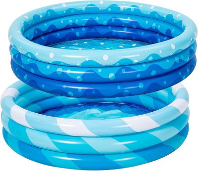 China Outdoor Water Fun Customize Hot Selling PVC Inflatable Plastic Swimming Pool Circle Shape Children's Pools for sale