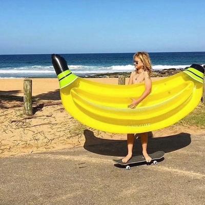 China Outdoor Water Fun Inflatable Pool Float Inflatable Banana Pool Float for sale