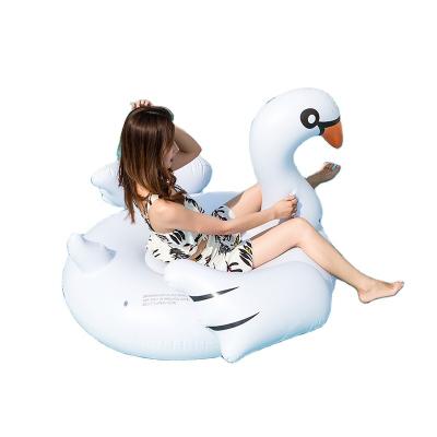 China Indoor Pool Float Inflatable White Swan Floats Deck Water Inflatable Dock Floats For Swim Pool for sale