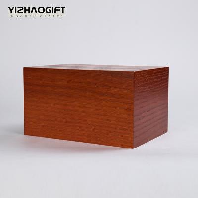 China New American Style Custom Primary Color Primary Color Wood Adult Pet Caskets Adult Human Urns for sale