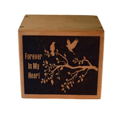 China Handmade Wholesale Customization Personalized Tree Of Life Cremation Of Human Ashes Wooden Urn for sale