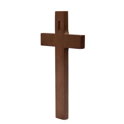 China China Factory Customized Gift Crafts Christ Decoration Handmade Teak Wooden Wall Cross for sale