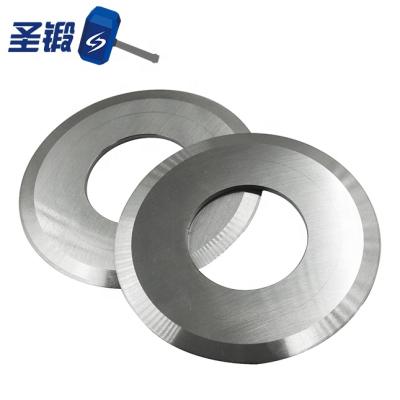 China High Precision Tungsten Carbide Paper Circular Round Rubber Cutting Blade for sale