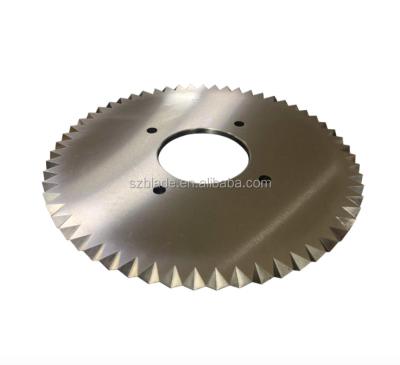 China Circular Food Machinery Paper Blade Food Stainless Steel 440C Tooth Blade for sale