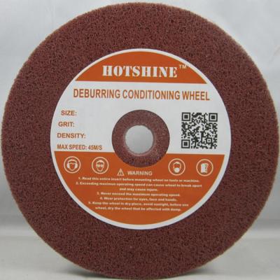 China Nylon Fiber Hotshine DC612718 Nonwoven Abrasive Polishing Wheel for sale