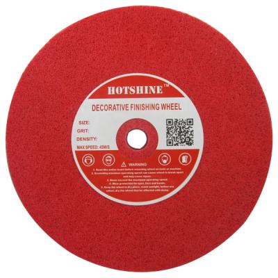 China Hotshine DF82718 Nylon White Aluminum Abrasive Fiber Grinding Wheel for sale