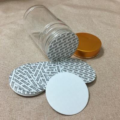 China Non Spill China Supplier Custom Logo Pure Aluminum Gasket Pressure Sensitive Products For Packaging Lid for sale