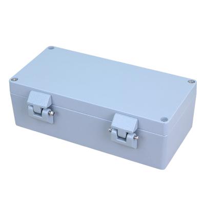 China Electric Power Control System 250*120*82mm Hinged Waterproof Aluminum Junction Box Electronic Enclosures for sale