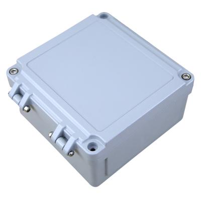 China Electric Power Control System 160*160*86mm Hinged Waterproof Aluminum Junction Box Electronic Enclosures for sale