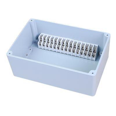 China Electric Power Control System 188*120*80mm 15P Ip66 Waterproof Cast Aluminum Cable Junction Enclosure Double Terminal Outdoor Junction Box for sale