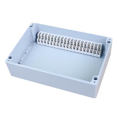 China Electric Power Control System 222*145*60mm 19P Ip66 Waterproof Cast Aluminum Cable Junction Enclosure Double Terminal Outdoor Junction Box for sale