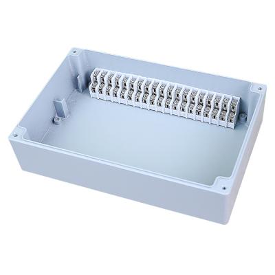 China Electric Power Control System 230*150*75mm 15P Ip66 Waterproof Cast Aluminum Cable Junction Enclosure Double Terminal Outdoor Junction Box for sale