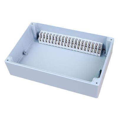 China Electric Power Control System 230*150*85mm 15P Ip66 Waterproof Cast Aluminum Cable Junction Enclosure Double Terminal Outdoor Junction Box for sale