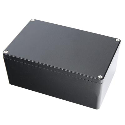 China Electric Power Control System 188*120*80mm Black Aluminum Die Casting Junction Box Box Ip66 Aluminum Box for sale