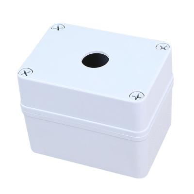 China Electric Power control system 110*80*85mm 1 switch high quality waterproof control box button light box indicator hole standard plastic case for sale