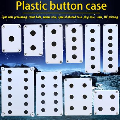 China Electric Power Control System 130*80*70mm High Quality Waterproof Switch Control Box Button Light Box Indicator Standard 2 Holes Plastic Enclosure for sale