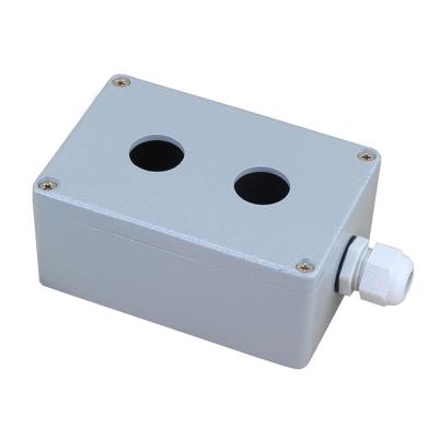 China Electric Power control system 120*80*56mm 2 hole button aluminum box IP66 metal box explosion-proof waterproof control box for sale