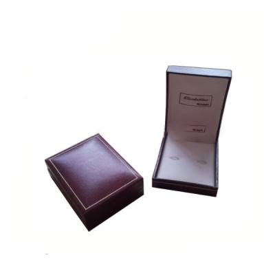 China Hot Sale Cufflink Jewelry Mens Leather Packaging Box Boxes Cufflink Display Case for sale